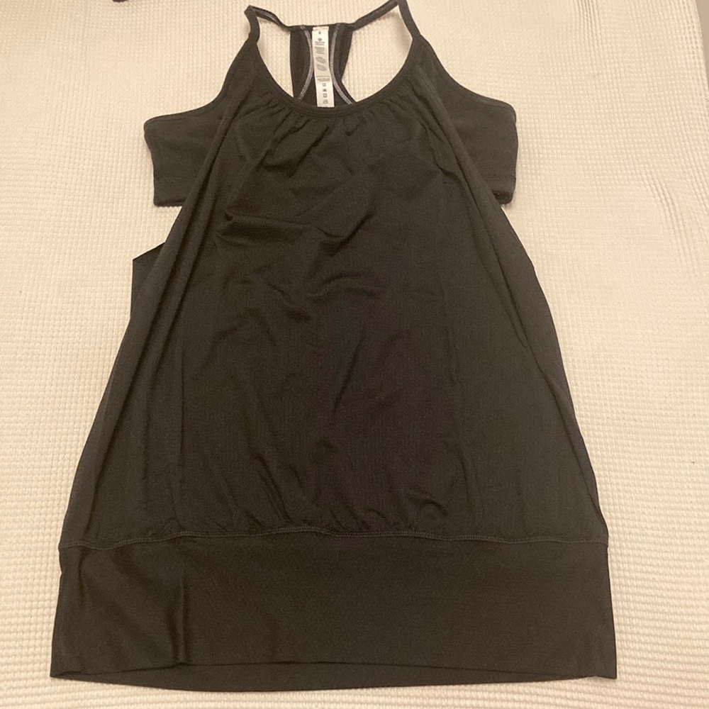 Lululemon Athletica Black Cut Out Tank Top